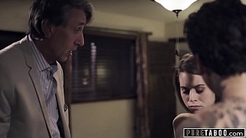 Step-brother’s Forbidden Lust Ignites When He Discovers His Step-sis Taking Their Step-dad’s Thick Cock