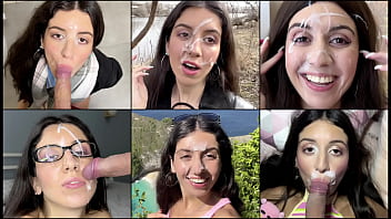 A Massive Facial Cumshot Compilation, With Ropes Of Hot Jizz Splattering Across Her Face And Filling Her Mouth Before She Eagerly Swallows Every Last Drop.