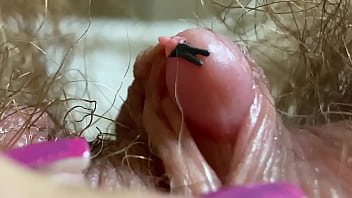 Gaping Wet Cunt And Throbbing Clit In Your Face: A Hairy Giantess Demands Your Tongue
