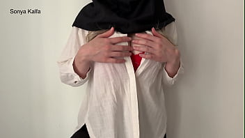 Hijab-clad Secretary Spreads Her Legs For A Fat Raise And A Hard Pounding