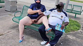 Unveiled Temptation: A Voluptuous Hijabi Queen Takes Two Loads On Her Juicy Pussy From A Stranger At The Bus Stop