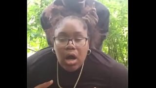 Exposing A Thick Young Ebony Slut With A Massive Booty In Public