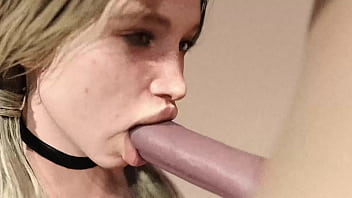 Massive Ivory Cock Devoured By Golden-haired Beauty