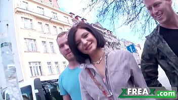 Lina Arian Gets Heated In The Park Before Being Claimed By Three Men For A Wild Gangbang.