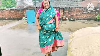 Drenched In The Downpour, Bhabhi Moans In Ecstasy With Hindi Whispers Driving Her Wild