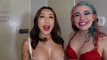 Sizzling Valentine’s Surprise: Couple Invites Fiery Asian Beauty For A Steamy Threesome