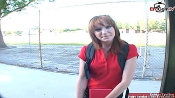 Innocent Teen With Petite Tits Gets Her Tight Pussy Filled After Being Picked Up