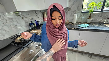 Desperate To Reignite Her Marriage, A Sultry Hijabi Wife Masters The Art Of Dirty Talk And Deep-throat Pleasure To Keep Her Man Addicted.