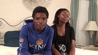 Amateur Ebony Babe Gets Pounded Rough By Her Man