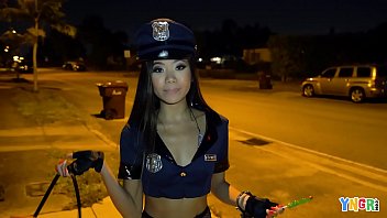 Naughty Asian Teen Vina Sky Gets A Halloween Treat With A Hardcore Pumpkin-spiced Pounding