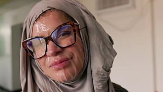 Hijab-clad Milf Gets Her Face Savagely Used By A Hard Cock