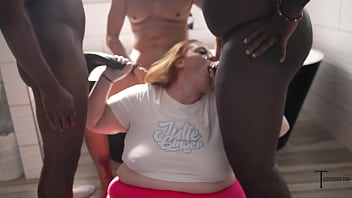 Ssbbw Julie Ginger Gets Her Face Brutally Fucked By Multiple Bbcs In Intense Blowbang Action