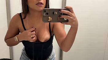 Fucking Myself In A Public Restroom, Risky Handjob And Couldn’t Hold Back
