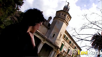 Filthy Young Slut Clarysse Gets Railed Hard Against The Ancient Castle Walls