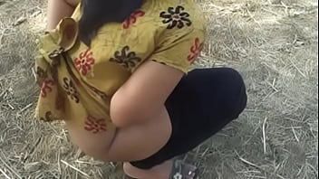 Desperate Indian Aunty Mona Relieves Herself Wildly In The Open