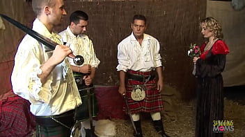 Three Men Brutally Stuff The Kinky Blonde Milf In A Sweaty Double Penetration Anal Gangbang