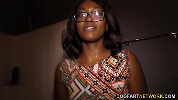 Ebony Skyler Nicole Takes A Massive Cock In Her Ass At The Gloryhole