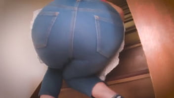 Sweaty Year-end Cleaning With Riu Kaho’s Massive Peach In Tight Pants