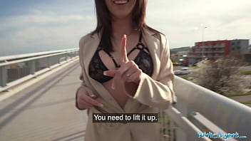 Public Agent’s Raven-haired Vixen Flaunts Her Perfect Tits And Ass Before Getting Down To Business With Intense Sucking And Fucking