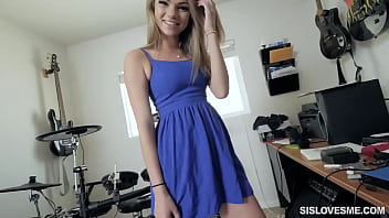 Naughty Teen Takes Her Stepbrother’s Massive Cock Deep