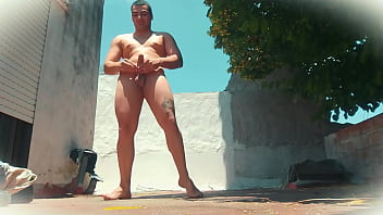 Sweaty Salsa Stud Strips Down For A Wild Outdoor Solo Show