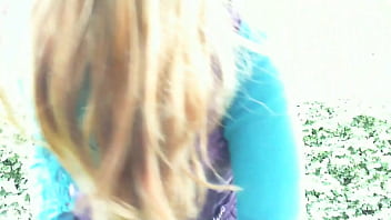 Hot Italian Student Gets Off In A Public Garden With A Spectacular Squirt