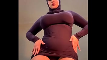 A Stunning Hijabi Beauty Sways Her Hips In A Sensual Dance