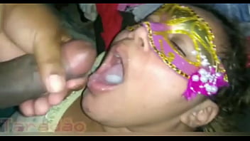 Naughty Girl Gulping Down Cock Milk