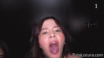 A Wild Latino Gloryhole: A Colombian And A Venezuelan Girl Swallowing Cum Like Crazy
