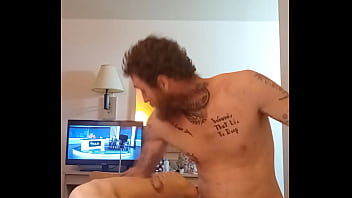 Gushing All Over His Massive Cock