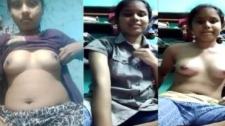 A Lusty Desi Babe Flaunts Her Tits And Tight Holes For Her Indian Boyfriend