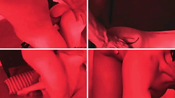 Chariya Takes Four Cocks In Her Ass, Moaning And Begging For More In The Red Room