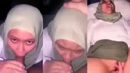 My Hijabi Girlfriend Moaning In The Hotel Room