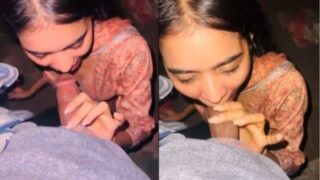 Desi Beauty Services Her Cousin With A Deep, Wet Indian Blowjob