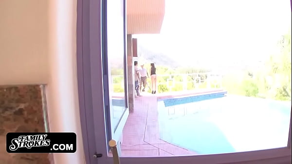 Naughty Teen Stepdaughter Gets Drenched In Cum