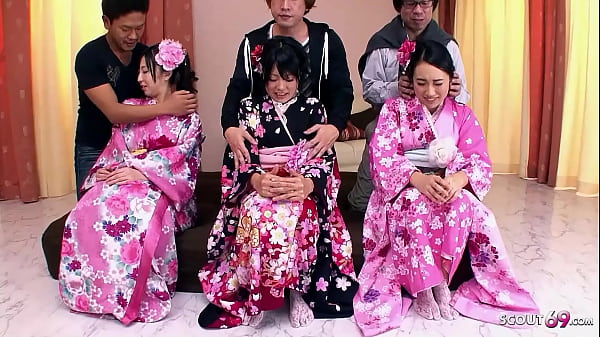 Exclusive Japanese Threesome Featuring Adorable Jav Teens And Their Luscious Bush