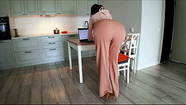 Caught Hard By My Dominant Stepmom While She Was On The Job