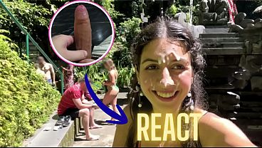 Public Cumwalk At A Crowded Waterfall: Blowjob In The Toilet