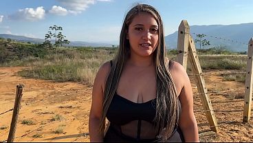 Busty Blonde Gets Railed By A Farmer In The Great Outdoors