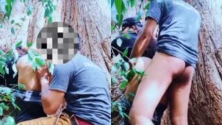 Wild Outdoor Sex Tape: Couple Gets Down And Dirty Under A Massive Tree