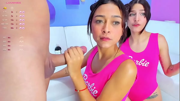 Barbie Gets Her Tight Pink Lips Wrapped Around A Thick Cock, Gagging And Slobbering Like A Filthy Whore.