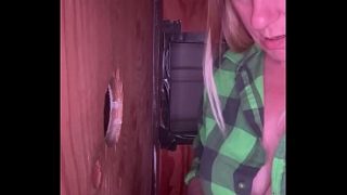 Spreading Wide For A Stranger’s Cock Through The Hole
