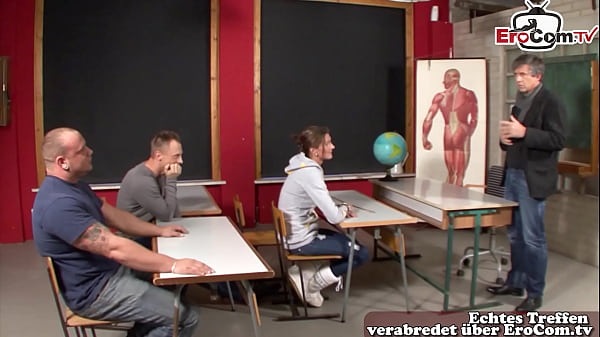 German Student Gets Wild With Two Guys In Amateur University Threesome