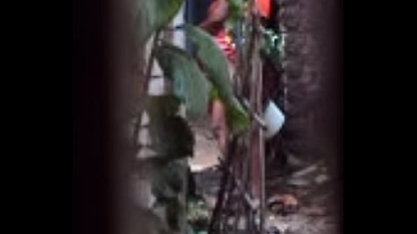 Desi Chick Standing Up And Letting It Flow In The Wild
