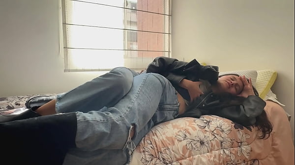 Two Filthy Dykes Fucking In Leather Jackets And Boots.