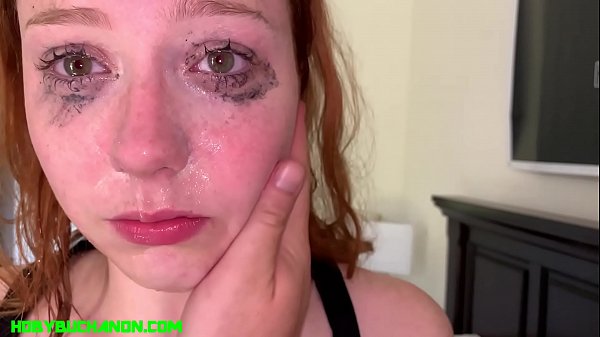 Fiery Ginger Teen Arietta Adams Takes A Messy Facial And Swallows Every Drop