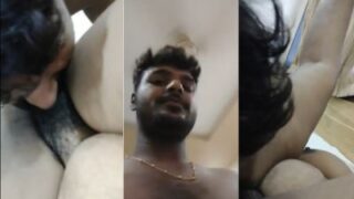 Tamil Dude Goes Down On His Stepmom’s Hairy Cunt, Licking It All Out.