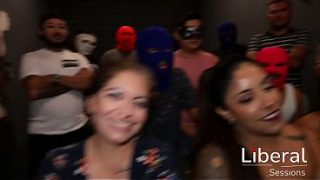 Mega Orgy With Sexy Girls, They Get Cock And Cum Loads