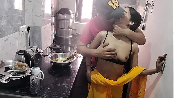 Hot Desi Bhabhi Fucks Husband In Kitchen, Moans Loud And Wet