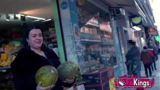 Big-titted, Fat-assed Milf Gets Off On Flashing In Public Before Getting Plowed At Home